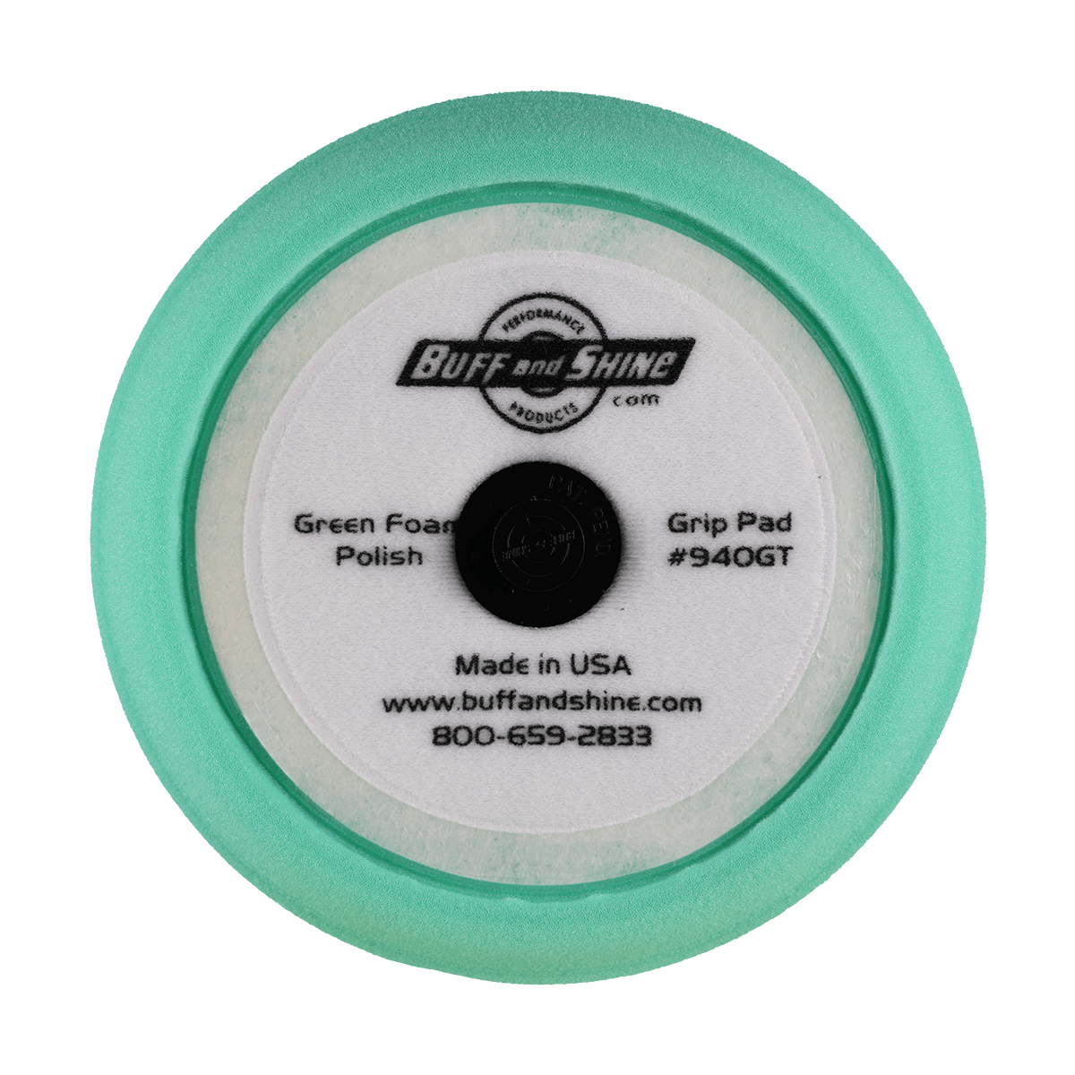 940GT - 9" Green Soft Contour Foam Pad - Medium Cut