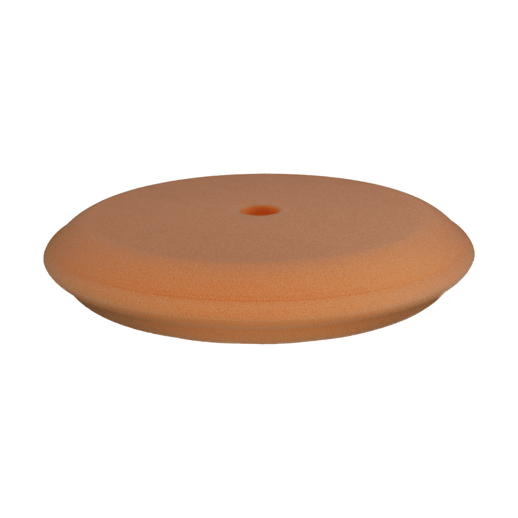 980G - 9" Orange High Density Contour Foam Pad - Heavy Polishing