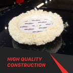 Rotary Wool Buffing Pads - 9in