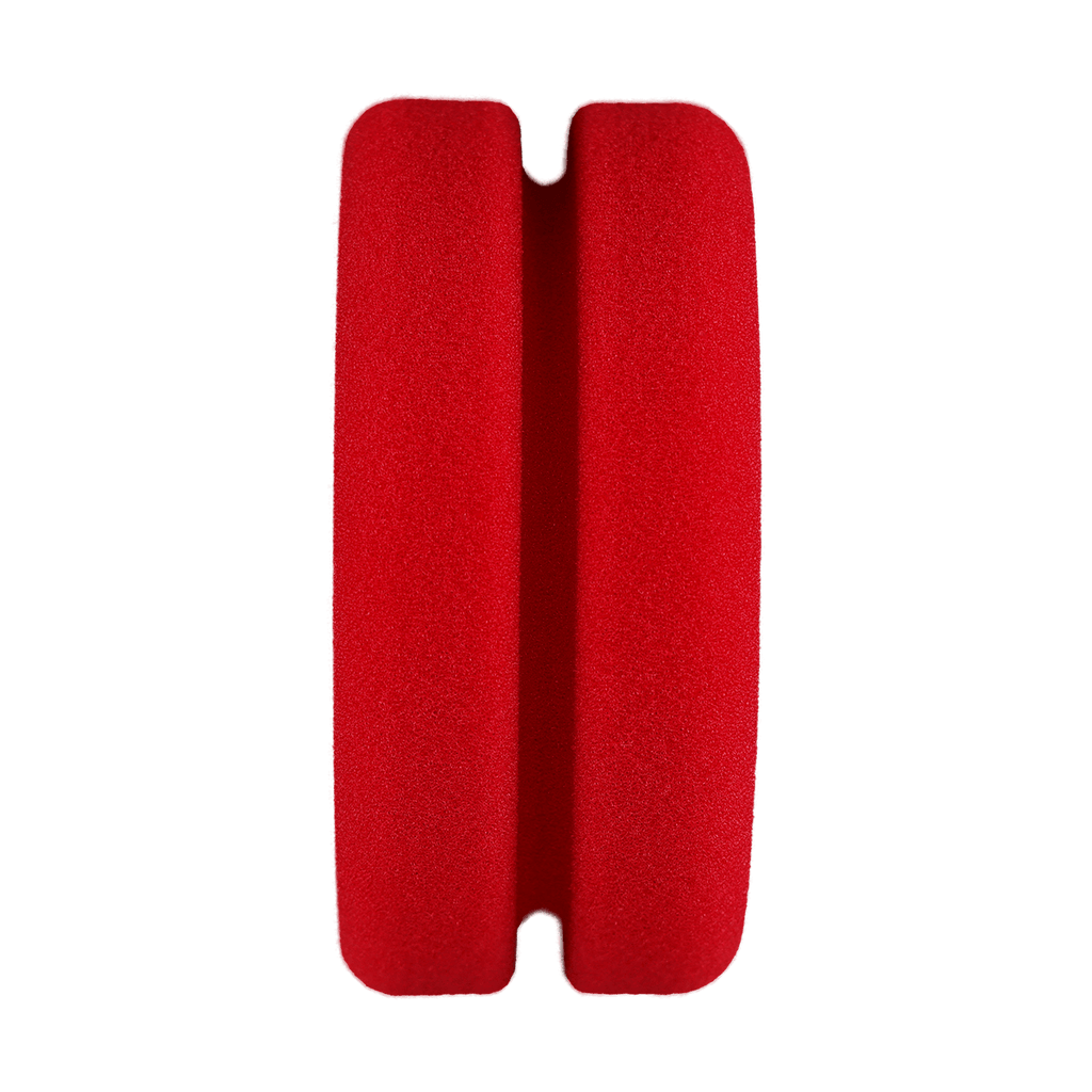 B-RFA452 - Red Foam Applicator with Notched Center (Bulk) - 4.5" x 2"