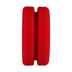 B-RFA452 - Red Foam Applicator with Notched Center (Bulk) - 4.5" x 2"