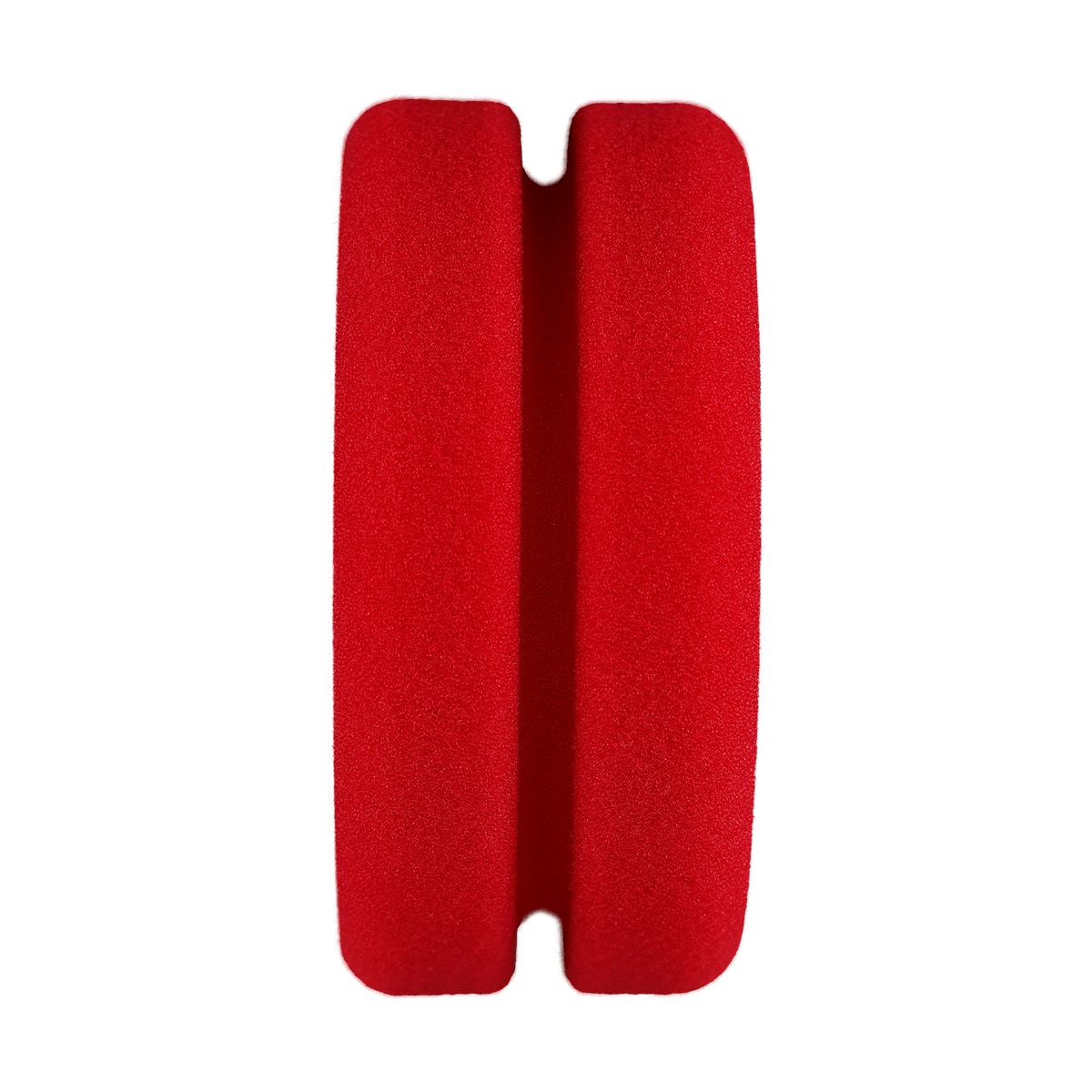 B-RFA452 - Red Foam Applicator with Notched Center (Bulk) - 4.5" x 2"