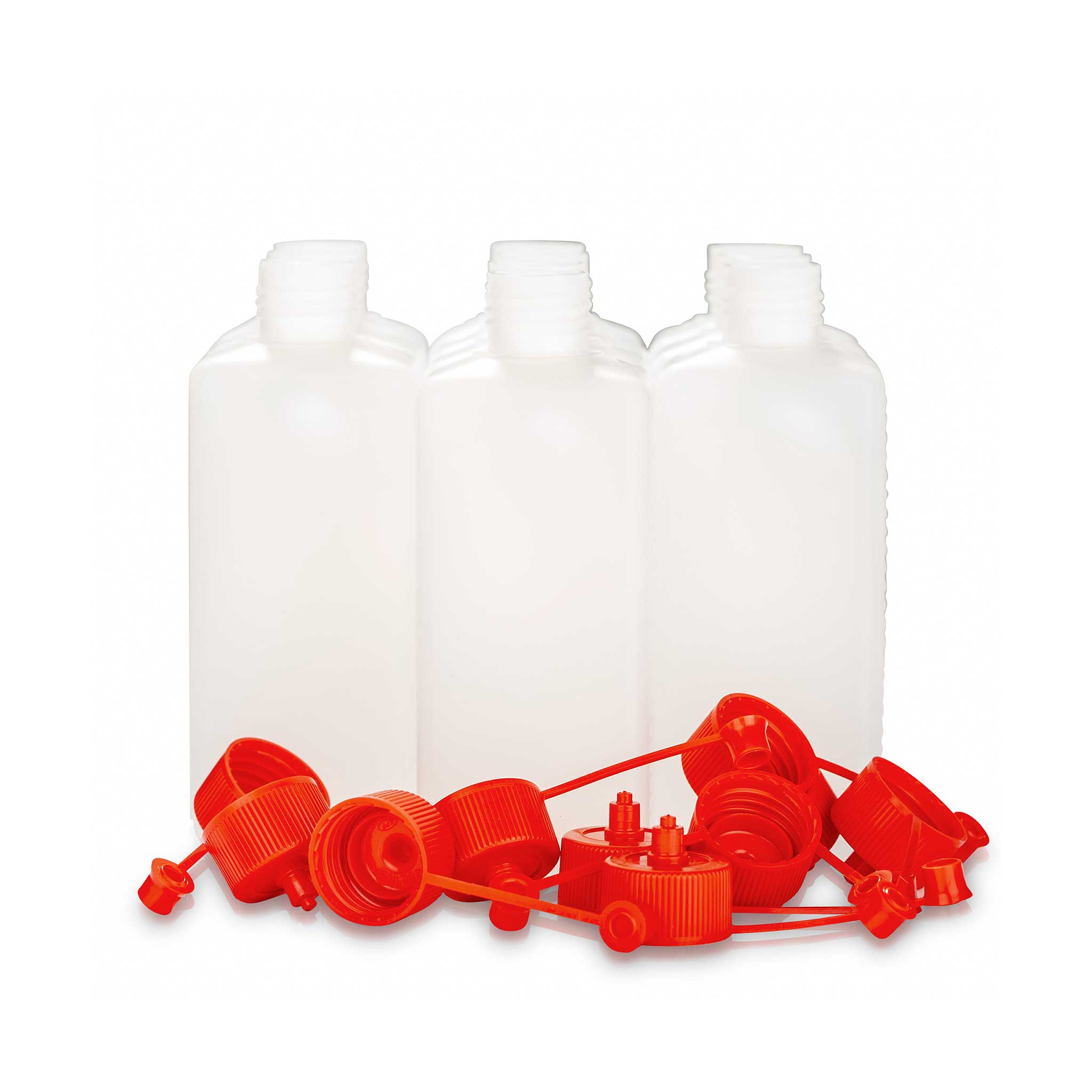 Empty Bottle 250ml with Red Lid
