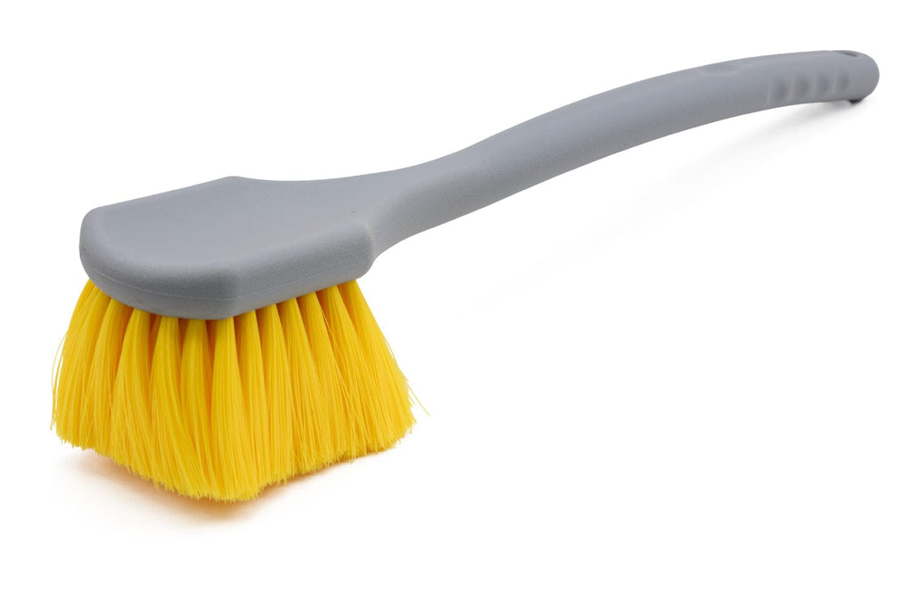 [Long Handle Brush] (Soft Nylon Brsitle) - Yellow