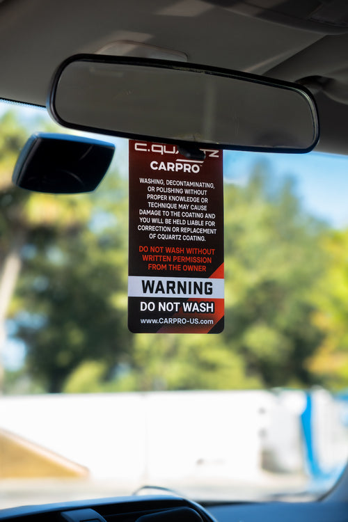 "Do Not Wash" CARPRO-US Mirror Hanger