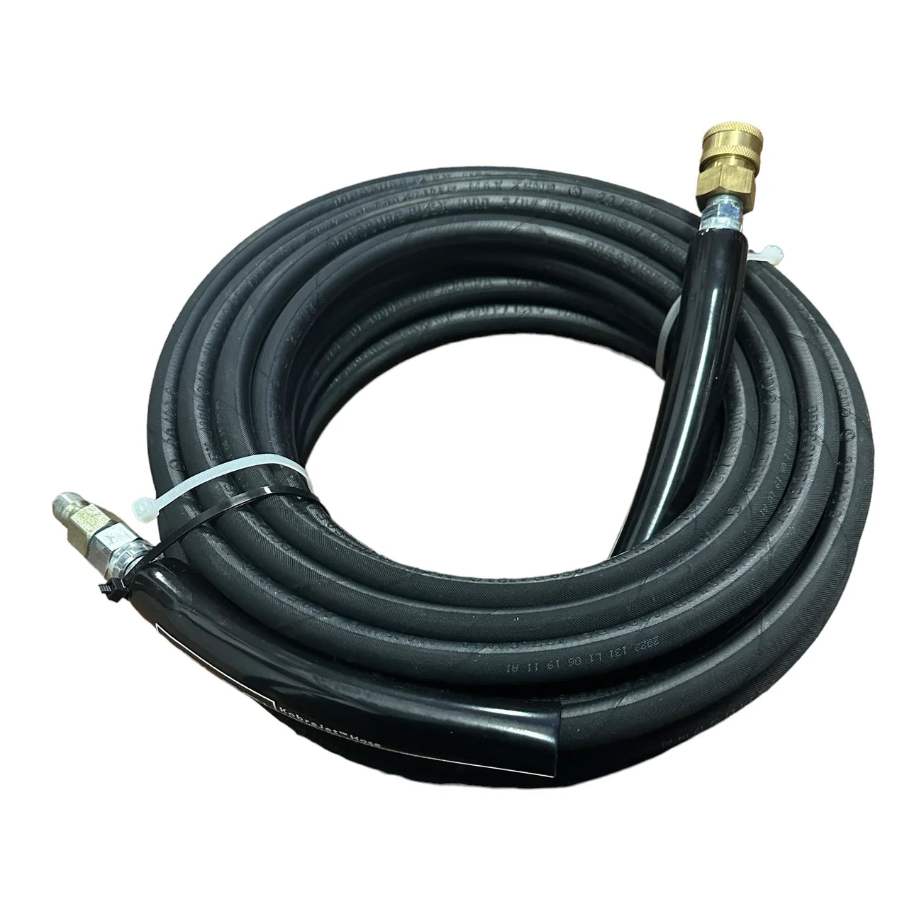MTM Hose 3/8 x 100 ft 4000 PSI Black w QC