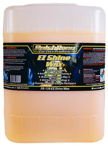EZ Shine Wax - Polymer & Carnauba High Gloss Spray Wax