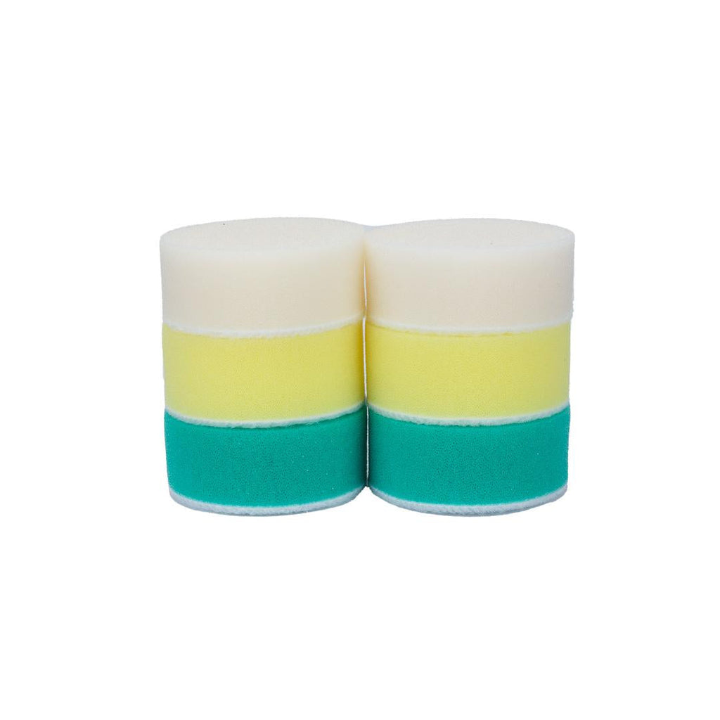 Foam Car Polishing Pads Kit - 1in, 2in, 3in (6 Pack)