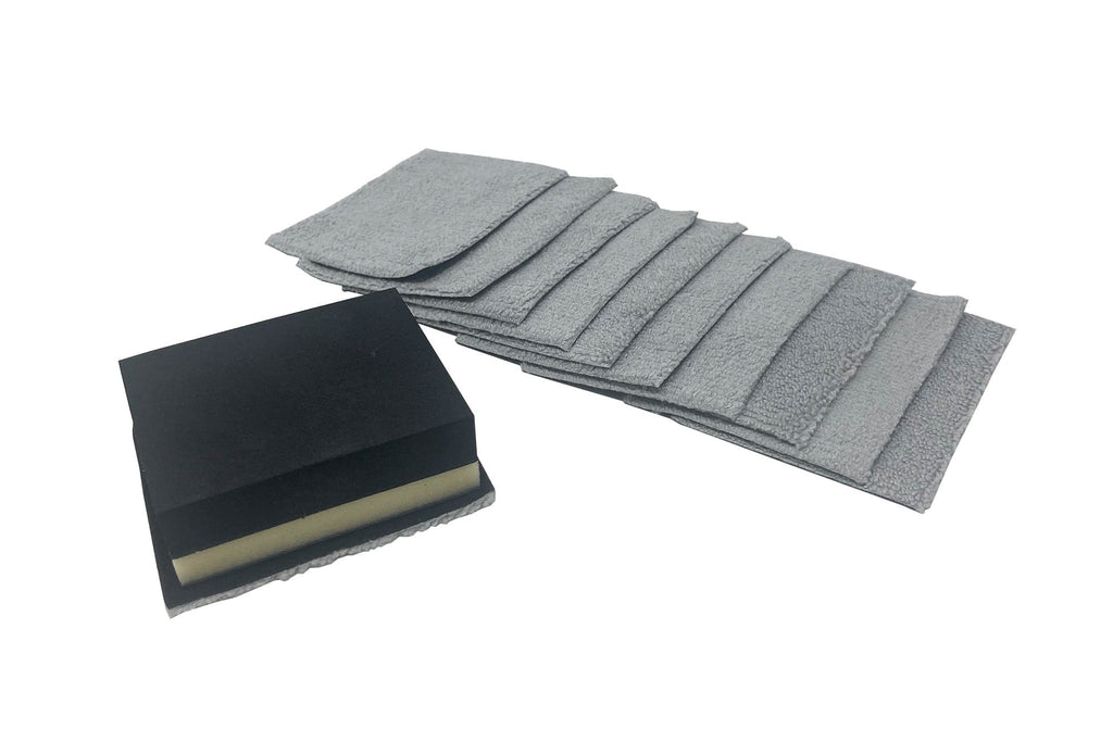 [Saver Block & Refill] Coating Applicator Foam Block and Refill Sheets with Barrier Layer (3 in. x 2.5 in.) - 12 pack