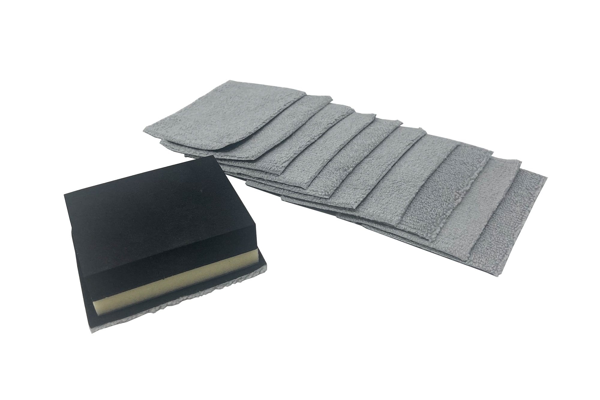 [Saver Block & Refill] Coating Applicator Foam Block and Refill Sheets with Barrier Layer (3 in. x 2.5 in.) - 12 pack