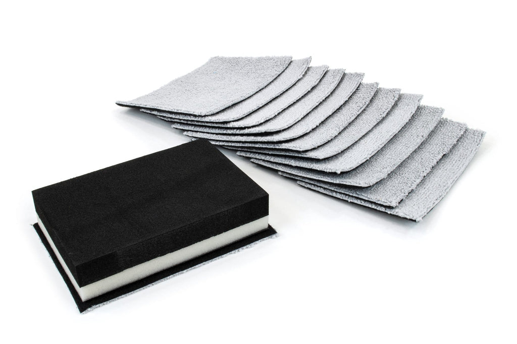 [Saver Block & Refill] Coating Applicator Foam Block and Refill Sheets with Barrier Layer (5 in. x 3.5 in.) - 12 pack