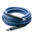 1/4" KobraJet Smooth Blue Hose, 4300 PSI, 75 FT, Non-Marked, Male Fixed and Swivel.