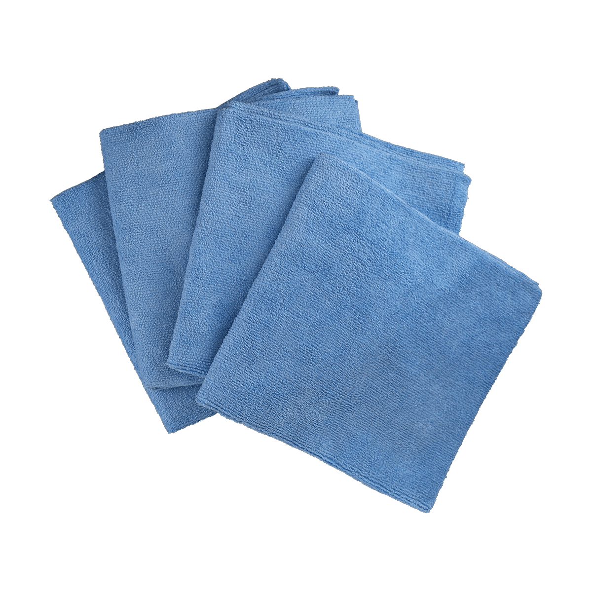 MF1B - Blue Microfiber Detail Towel - Edgeless - 16" x 16"