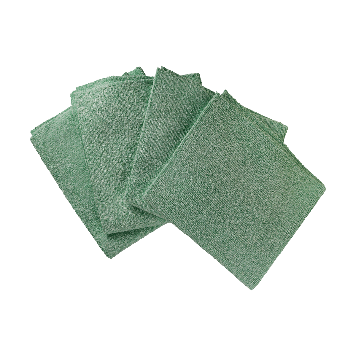 MF1G - Green Microfiber Detail Towel - Edgeless - 16" x 16"