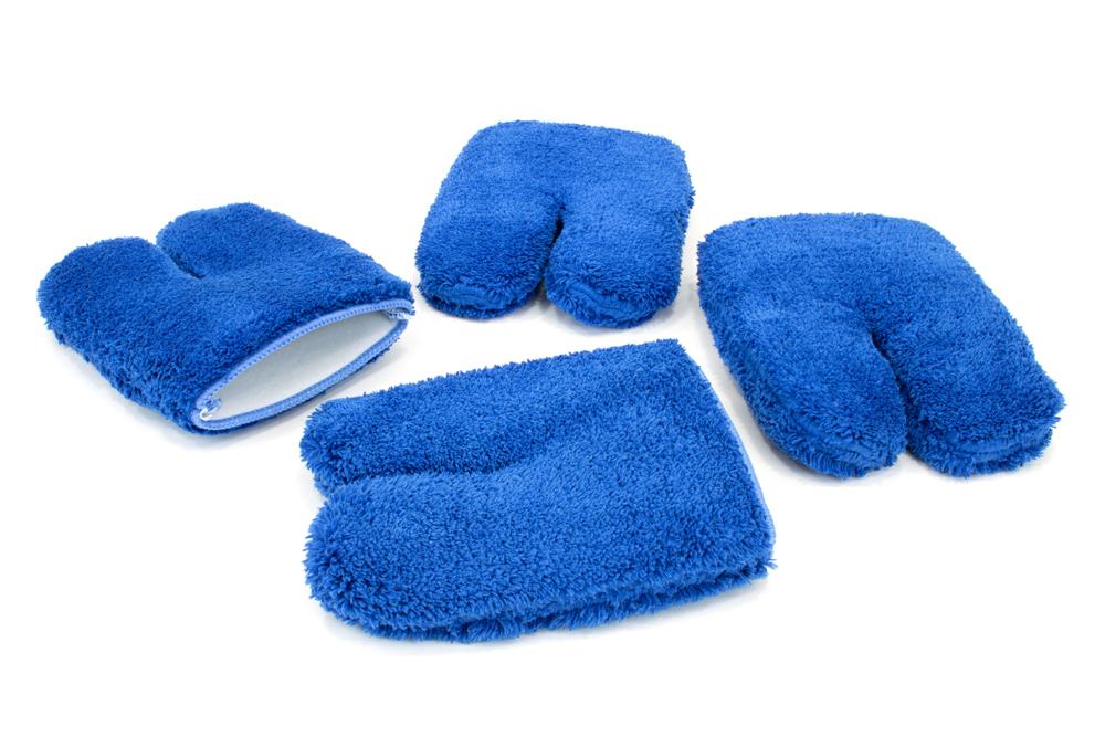 [Wheel Fingers] Microfiber Rim and Wheel Half Mitts (4.5 in. x 6 in.) 4 pack