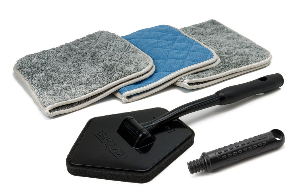 CASE: retail [The Reacher] Glass Kit - Glass Flip Towels (3-pack) & Reacher Extension Tool (12/kits)