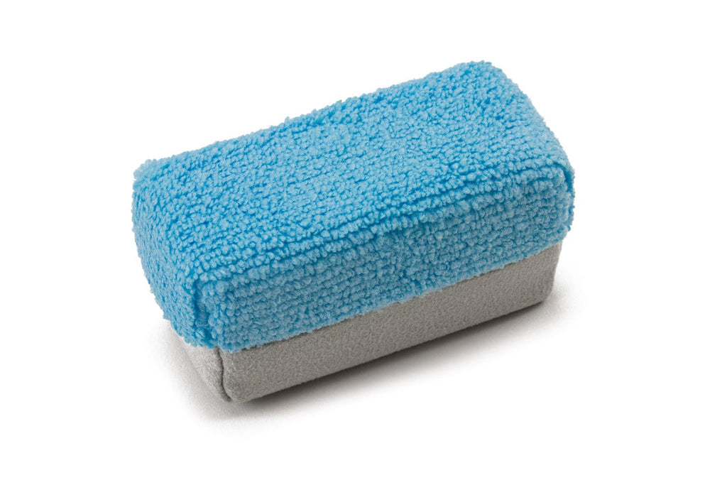 [Saver Applicator] Mini Half-Terry/Half-Suede Blue/Gray (3.5"x1.5"x1.5")