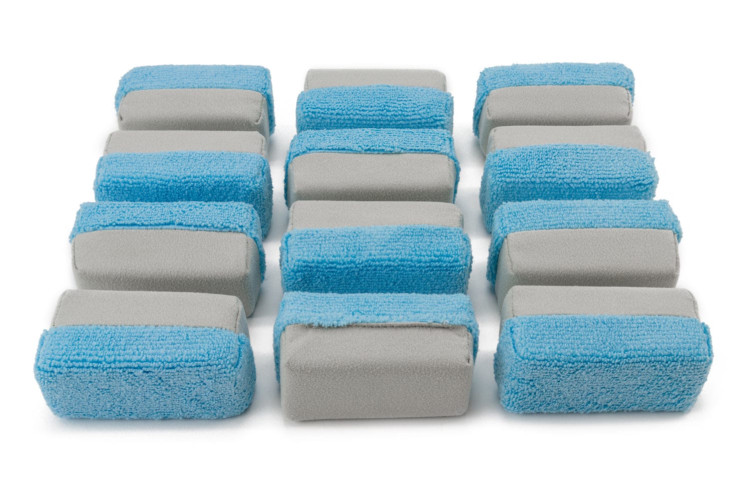 [Saver Applicator] Mini Half-Terry/Half-Suede Blue/Gray (3.5"x1.5"x1.5")