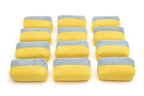 Mini [Saver Applicator] Terry Microfiber Coating Applicator Sponge with Plastic Barrier  - 12 pack
