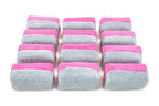 Mini [Saver Applicator] Terry Microfiber Coating Applicator Sponge with Plastic Barrier  - 12 pack
