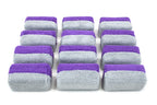 Mini [Saver Applicator] Terry Microfiber Coating Applicator Sponge with Plastic Barrier  - 12 pack