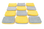 Thin [Saver Applicator] Terry Microfiber Coating Applicator Sponge with Plastic Barrier  - 12 pack