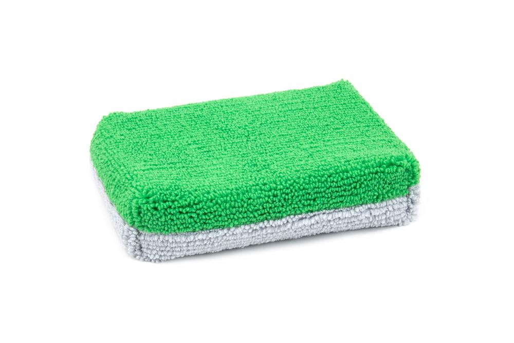 Thin [Saver Applicator] Terry Microfiber Coating Applicator Sponge with Plastic Barrier  - 12 pack