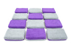 Thin [Saver Applicator] Terry Microfiber Coating Applicator Sponge with Plastic Barrier  - 12 pack