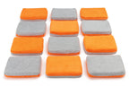 Thin [Saver Applicator] Terry Microfiber Coating Applicator Sponge with Plastic Barrier  - 12 pack