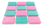 Thin [Saver Applicator] Terry Microfiber Coating Applicator Sponge with Plastic Barrier  - 12 pack