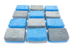 Thick [Saver Applicator] Terry Microfiber Coating Applicator Sponge with Plastic Barrier  - 12 pack