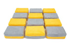 Thick [Saver Applicator] Terry Microfiber Coating Applicator Sponge with Plastic Barrier  - 12 pack
