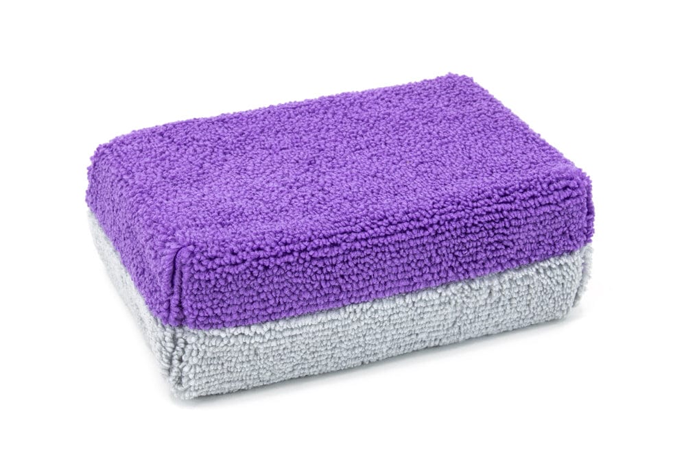 Thick [Saver Applicator] Terry Microfiber Coating Applicator Sponge with Plastic Barrier  - 12 pack