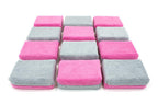 Thick [Saver Applicator] Terry Microfiber Coating Applicator Sponge with Plastic Barrier  - 12 pack