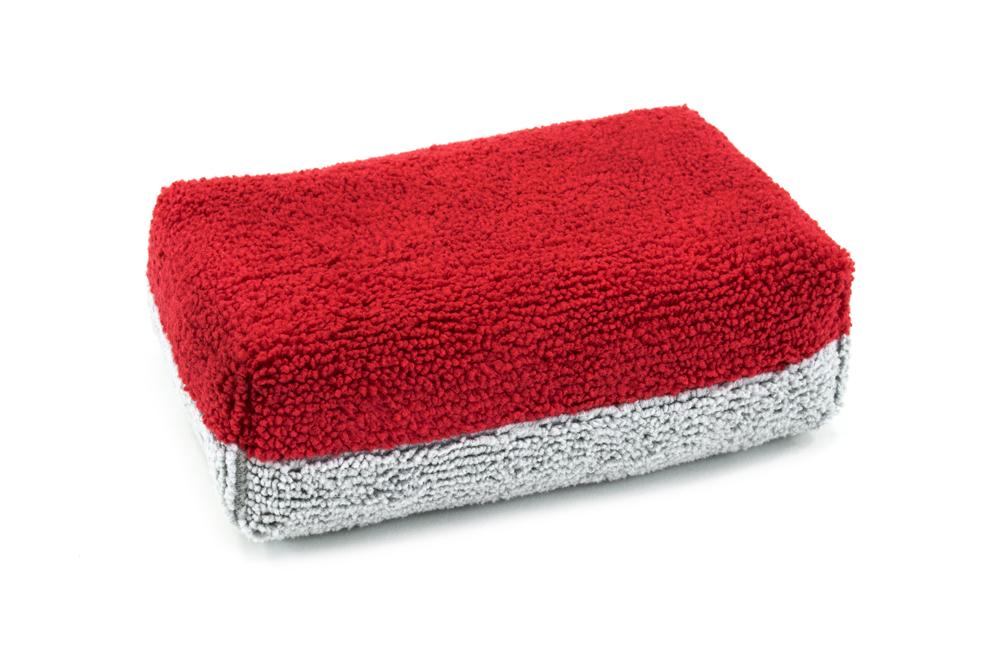 Thick [Saver Applicator] Terry Microfiber Coating Applicator Sponge with Plastic Barrier  - 12 pack