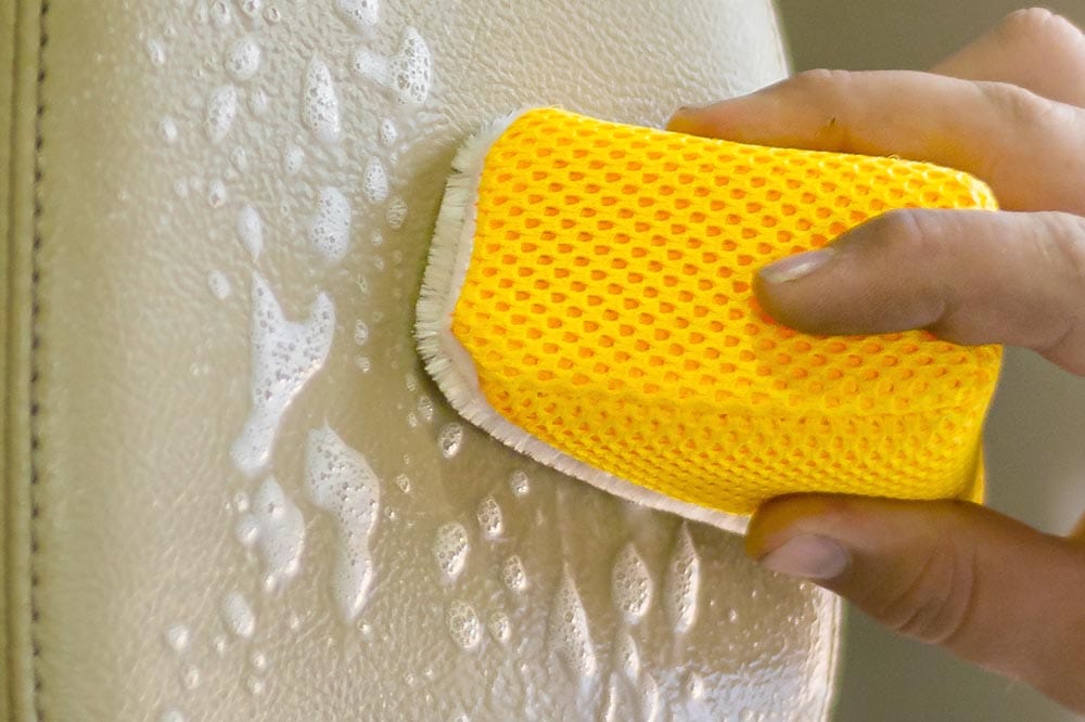 [Scrub Ninja] Wedge Scrubber - For Leather, Vinyl and Plastic -(5 in. x 2.5 in. x 2 in.)- 2 pack