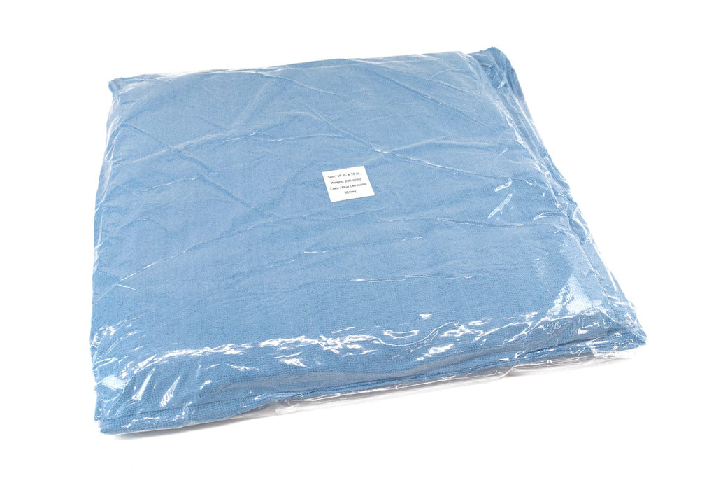 [Utility 230v] Lightweight Edgeless Microfiber Cleaning Towel 16"x16" - 30 Vacuum Pack