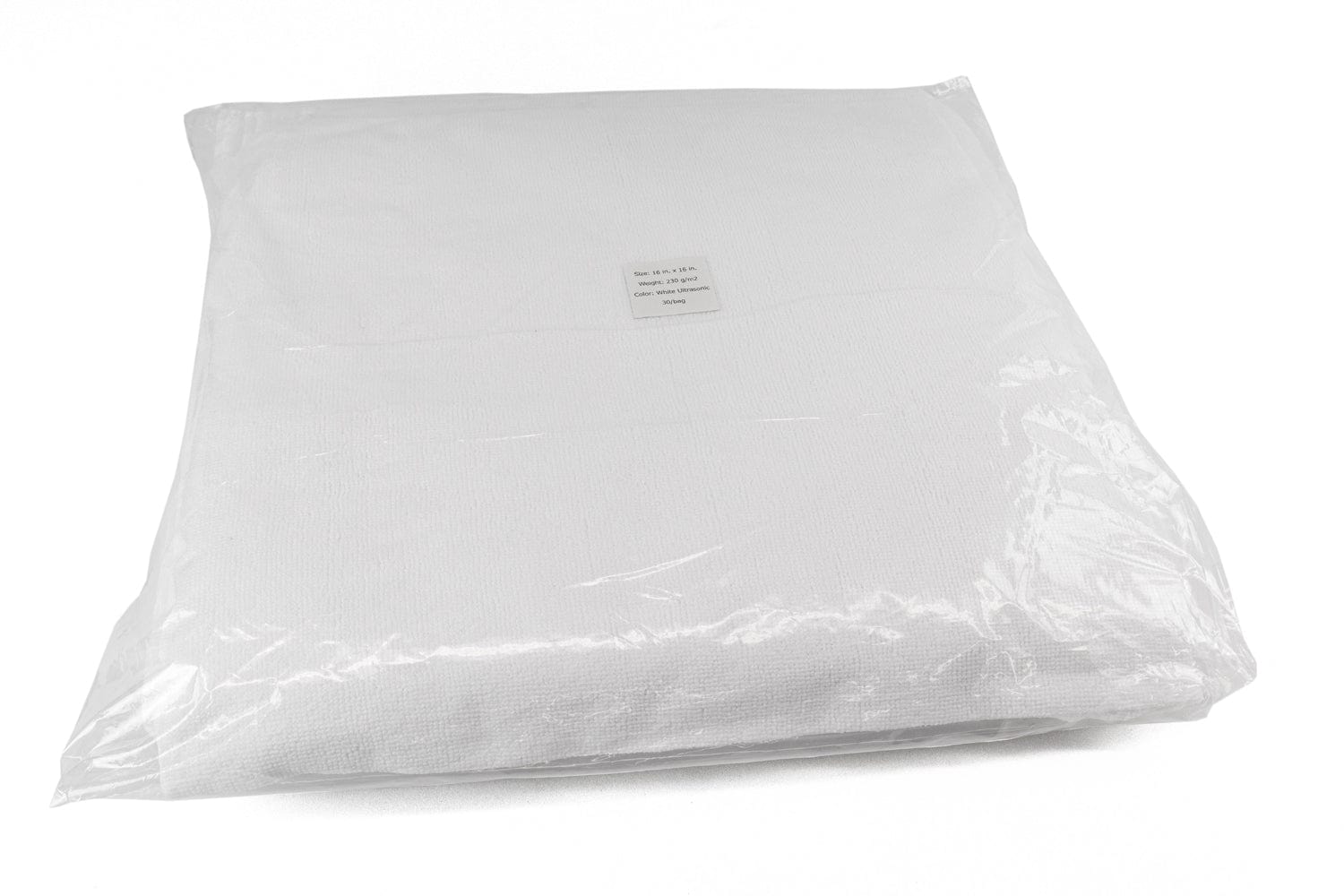 CASE [Utility 230v] Lightweight Edgeless Microfiber Cleaning Towel 16"x16" - Vacuum Packed (10/30-pack, 300 total)