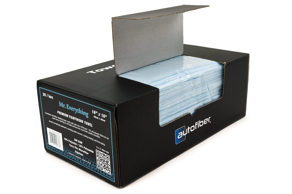 CASE: retail [Mr. Everything] Towels-in-a-Box Premium Paintwork Towel (16 in. x 16 in., 390 gsm) (8/30-packs, 240 towels)