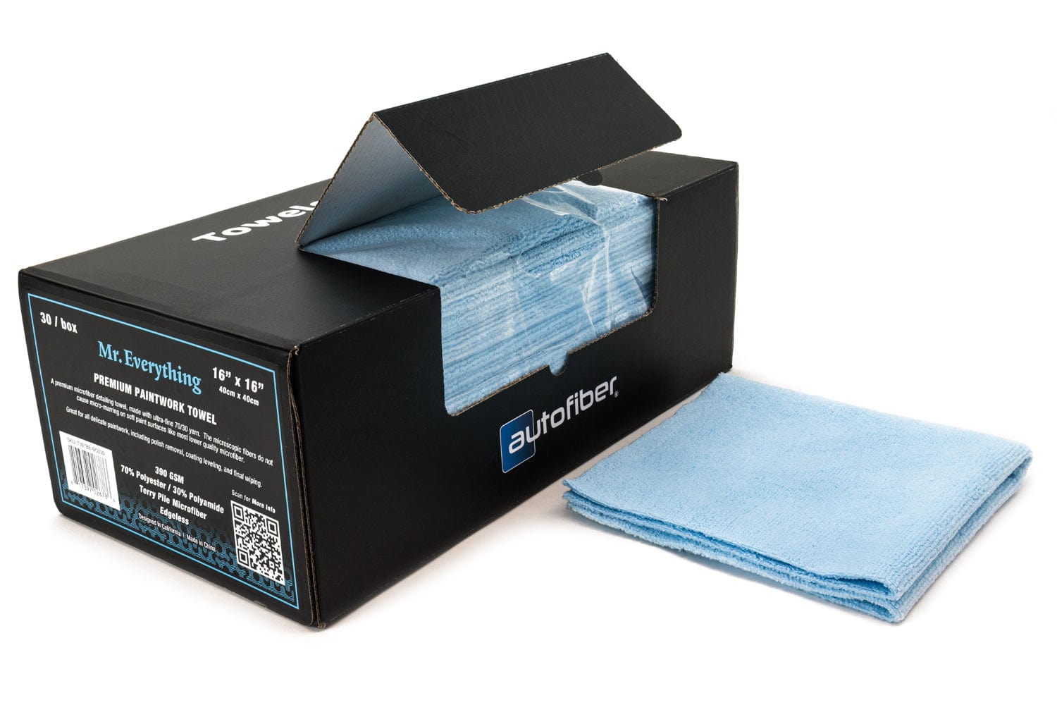 CASE: retail [Mr. Everything] Towels-in-a-Box Premium Paintwork Towel (16 in. x 16 in., 390 gsm) (8/30-packs, 240 towels)