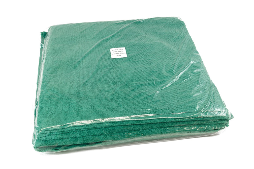 CASE [Utility 400v] Edgeless Microfiber Cleaning Towel 16"x16" Vacuum Bag (10/20-pack, 200 total)