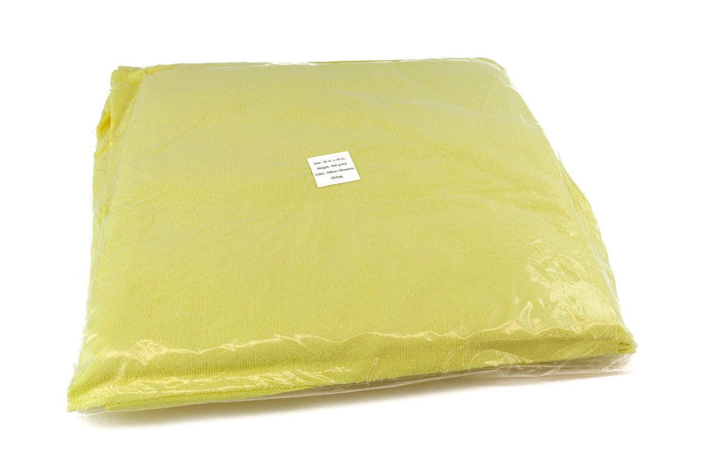 [Utility 400v] Edgeless Microfiber Cleaning Towel 16"x16" - 20/Vacuum Pack