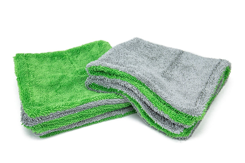 [Dreadnought] Jr. Double Twist Pile Microfiber Detailing Towel (16 in. x 16 in., 1100gsm) - 2 pack