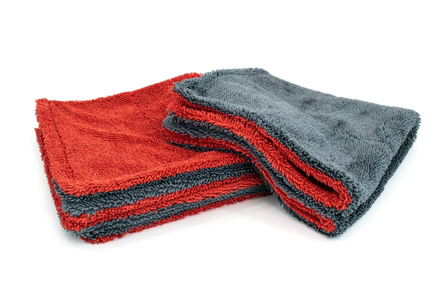 [Dreadnought] Jr. Double Twist Pile Microfiber Detailing Towel (16 in. x 16 in., 1100gsm) - 2 pack