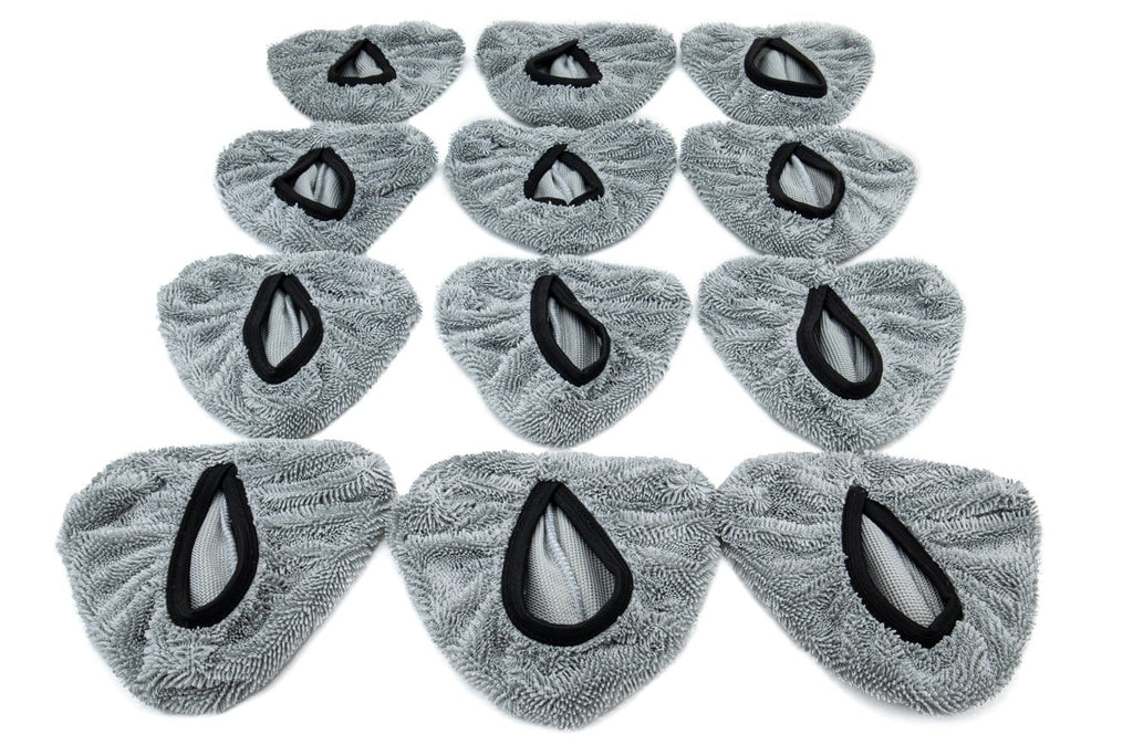 [Steamer Cover] Triangle Head Microfiber Steamer Bonnet (Large: 6 in. x 6 in. x 6 in.) - 12 pack