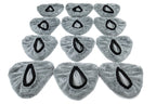 [Steamer Cover] Triangle Head Microfiber Steamer Bonnet (Large: 6 in. x 6 in. x 6 in.) - 12 pack