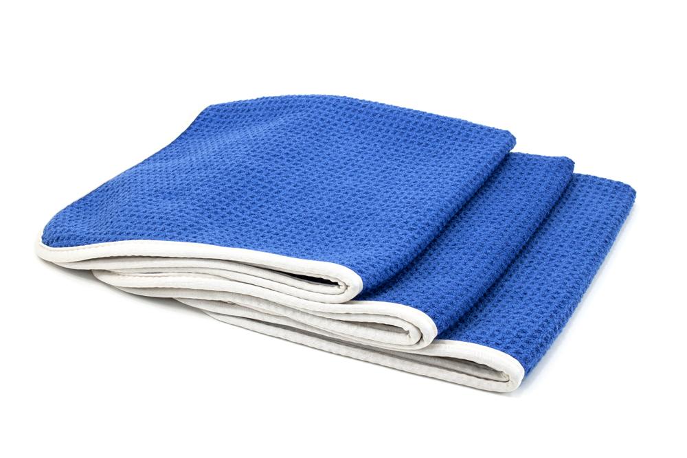 [No Streak Freak] Microfiber Waffle-Weave Glass Towel (16 in. x 16 in. 400 gsm) 3 pack