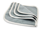 [Glass Flip] Microfiber Waffle Window and Mirror Quad Fold Towel (8 in. x 8 in.) 6 pack