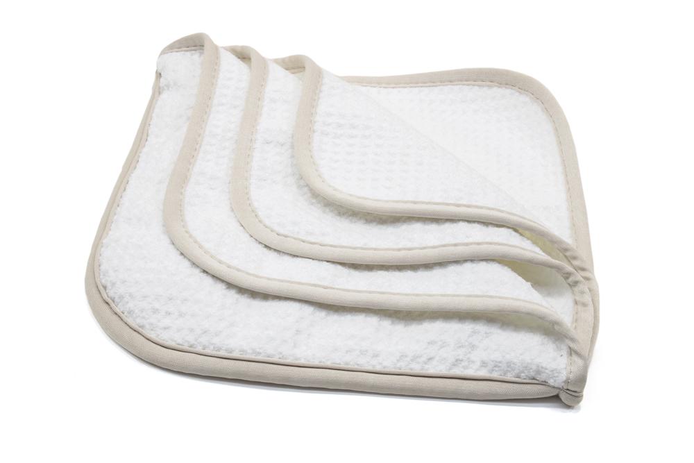 [Glass Flip] Microfiber Waffle Window and Mirror Quad Fold Towel (8 in. x 8 in.) 6 pack