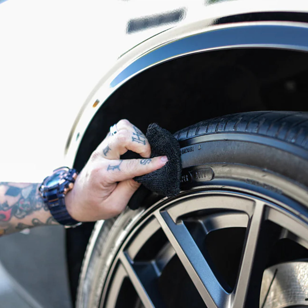 Terry Detailing Sponge - BLACK (6-PACK) - 3" x 5"
